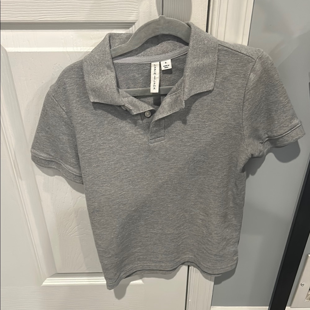 Janie and Jack Gray Kids Polo Shirt